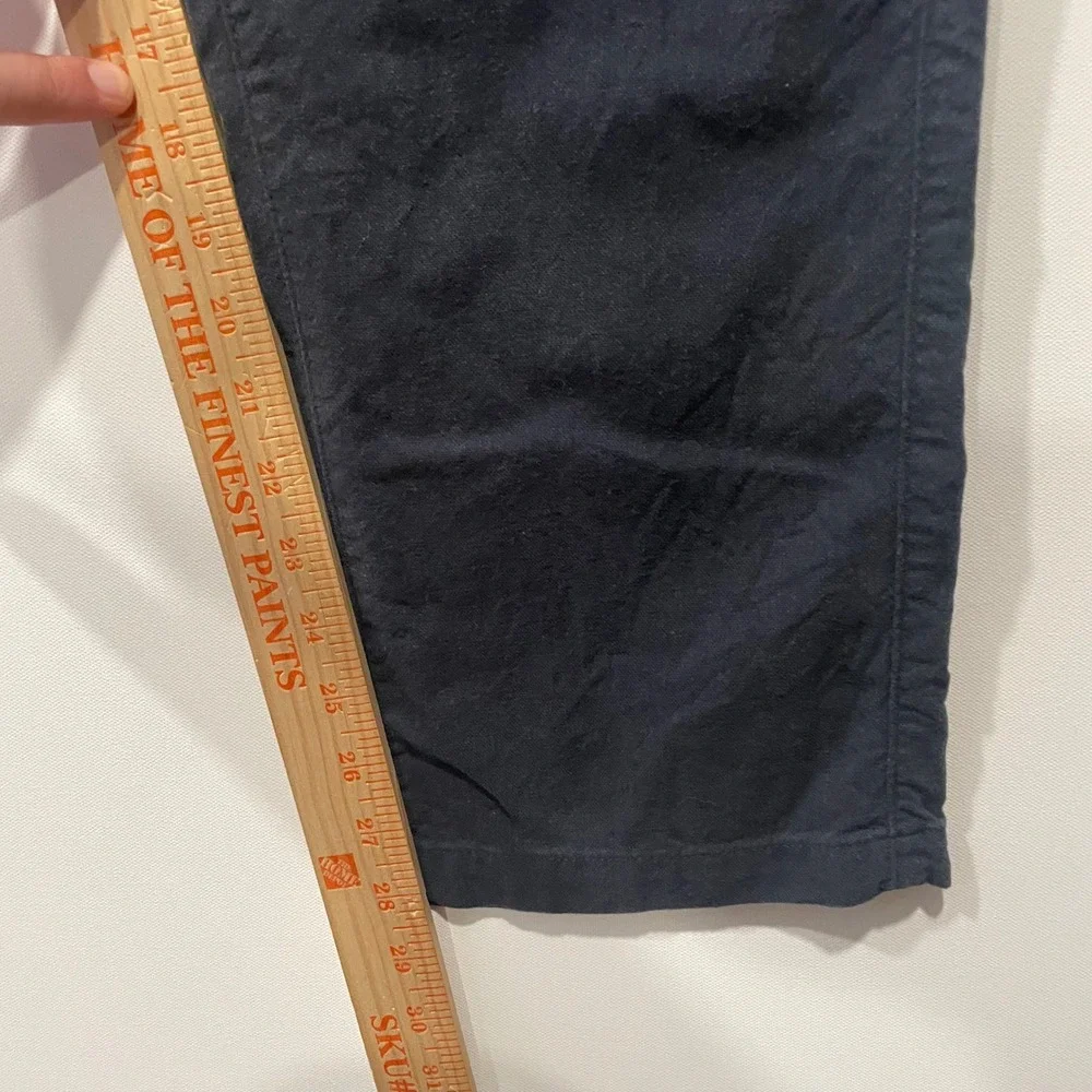 Banana Republic Kentfield Pant Navy Chino Flat Front Mens 33x30‎ Cotton